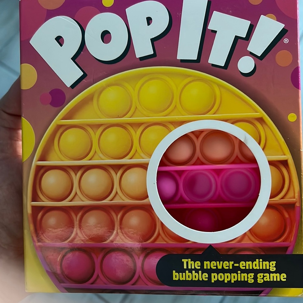 Pink colored POP IT